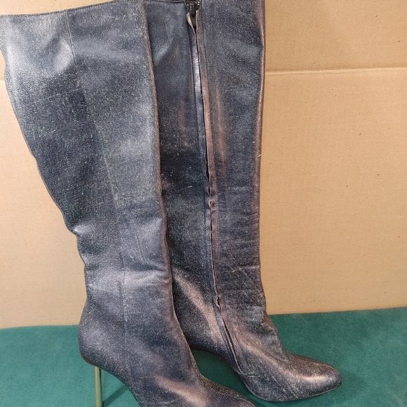 Versace leather tall boots - Picture 10 of 11